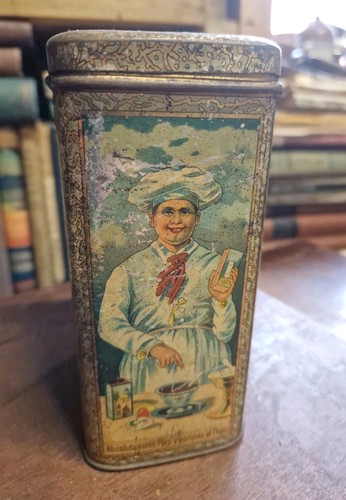 Antica scatola latta - scatola,